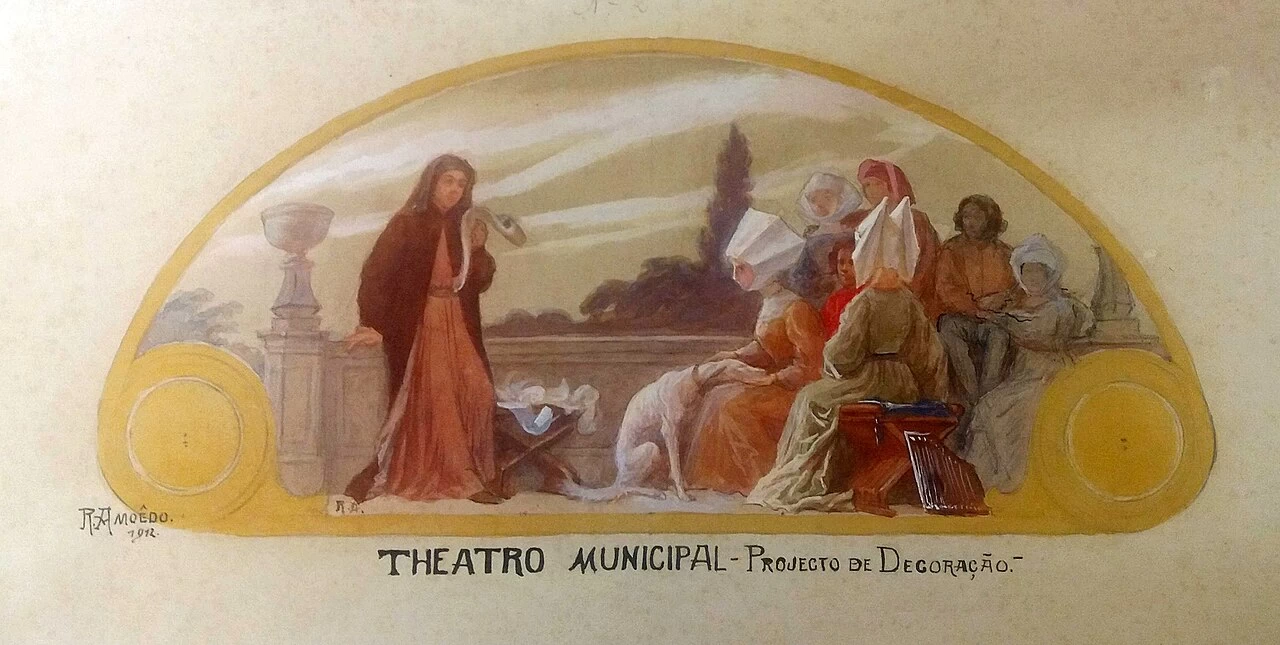 Progetto di decorazione per il Foyer del Teatro Comunale di Rio de Janeiro - Museo Nazionale di Belle Arti, Rio de Janeiro